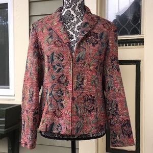 Like new Coldwater Creek tapestry jacket